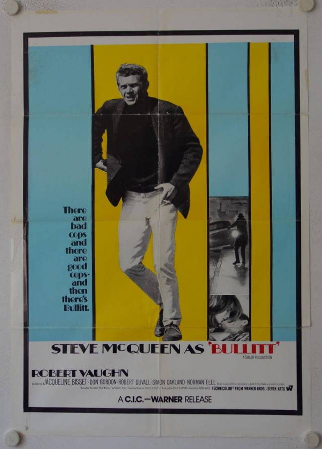 Bullitt original release south African movie poster